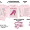 Dessie® 9 Girl Baby Shower Card Games Activity Kit with Pink Party Supplies & Decorations