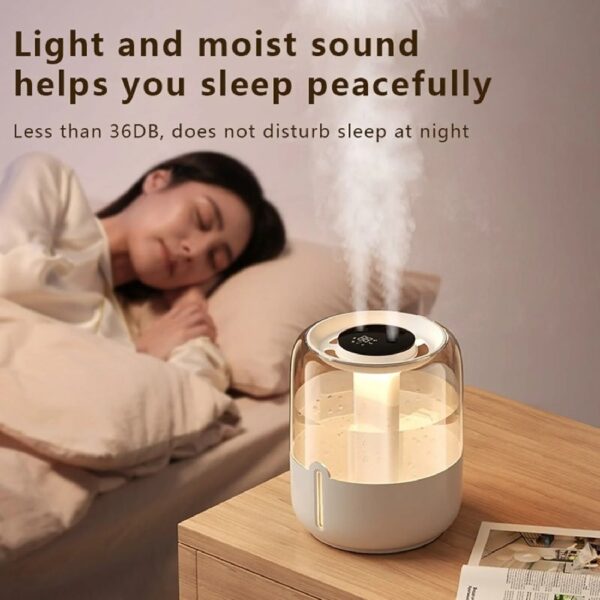 Cool Mist Humidifier,Humidifiers for Bedroom,4L Top Fill Smart Cool Mist Air Humidifiers with Nightlight,3-Speed Quiet & Large Vaporizers for Bedroom,Home,Large Room,Baby Nursery and Plants