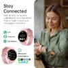 Smart Watch for Android and iPhone,  Answer/Make Call Smartwatch for Men Women Waterproof, 100+ Sport Modes, Fitness Activity Tracker, Pink