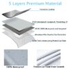 Heavy Duty Waterproof Full Car Cover All Weather Protection Outdoor Indoor Use UV Dustproof for Auto,SUV,Sedan