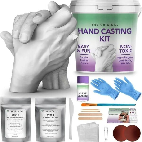 Hand Casting Kit – Gifts for Mother's Day, Couples, Anniversaries, Families Handcasting