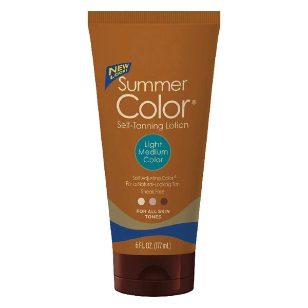 3 Pack ,Summer Color Self-Tanning Lotion, Light/Medium Color 6oz Each