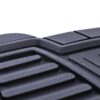 4PC PREMIUM RUBBER CAR MAT TOLL BLACK- Universal Fit for Cars, Trucks,202WM35