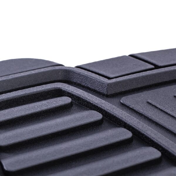 4PC PREMIUM RUBBER CAR MAT TOLL BLACK- Universal Fit for Cars, Trucks,202WM35