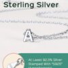 14K Yellow Gold Plated Initial Necklaces for Women Alphabet K Pendant Gold Letter Necklace in Sterling Silver Birthday Jewelry Gifts