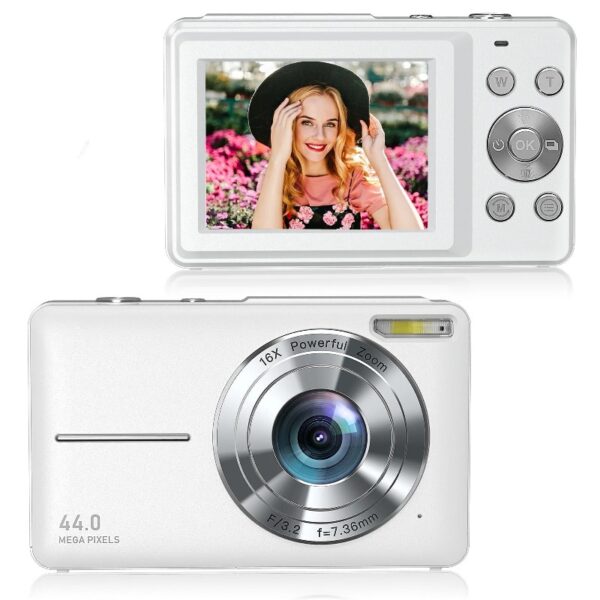 1080P Digital Camera 16X Digital Zoom Compact Point and Shoot Camera Portable Small Camera Starter Camera for Teens Students Boys Girls Seniors(Green)