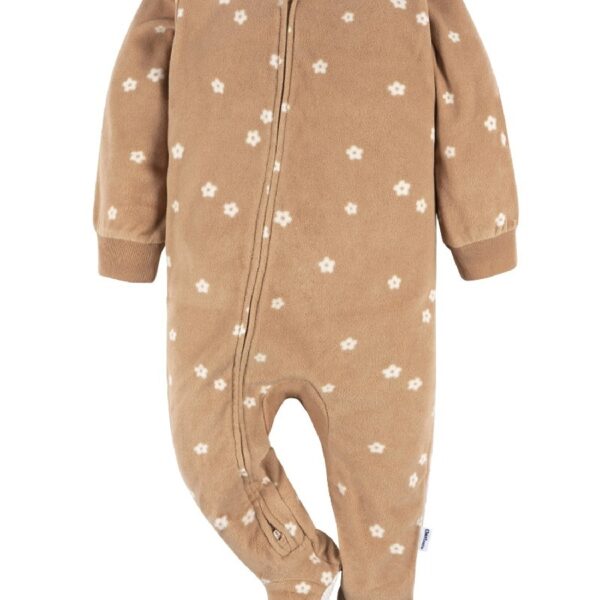 Baby and Toddler Neutral Microfleece Blanket Sleeper Pajamas, 3-Pack, Sizes 0/3M-5T