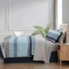 7 Piece Reversible Bed in a Bag Comforter Set with Sheets, Black, Queen
