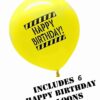 36 Boy'S Construction Balloons Happy Birthday Party Supplies Helium Latex