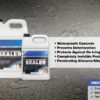 1 Gallon Penetrating Concrete Sealer for Driveways, Patios, Sidewalks - Clear Water-Based Silane Siloxane Sealer Water Repellent