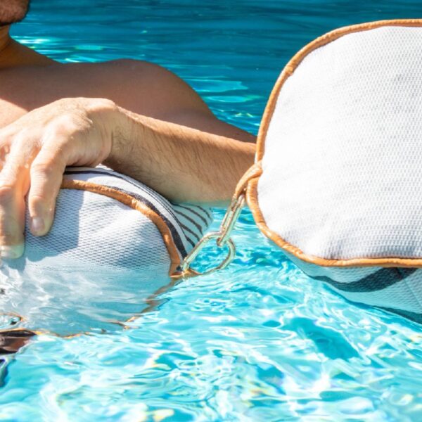 Shaka Sling XL Pool Float, Doubled-Sided Mesh, Quick Draining Fabric, No Inflation Needed, Sweet Shells Berry