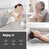 Boriwat Back and Neck Massager with Heat, 3D Deep Tissue Kneading, Shiatsu Back Massage Pillow for Mom Dad