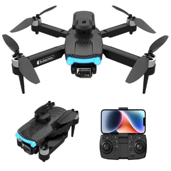 Drone with Dual 4K HD Cameras, FPV Foldable Drone for Kids Adults RC Quadcopter for Beginners with 2 Batteries and Carrying Case, Gray