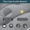 Outdoor Bench Cushion with Ties, 41 x 19 inch Weather Resistant Tufted Garden Loveseat Cushion