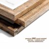 House Day 8 Pack Picture Frames, Photo Frame Set for Family, Multi Sizes Including 8x10, 5x7, 4x6, Retro Brown
