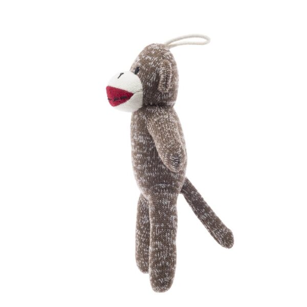 (4 pack) Vibrant Life Cozy Buddy Sock Monkey Dog Toy, Chew Level 1