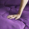 8 PCS Modern Comforter Set with Sheets All Season Bed in a Bag, Black, Queen Size