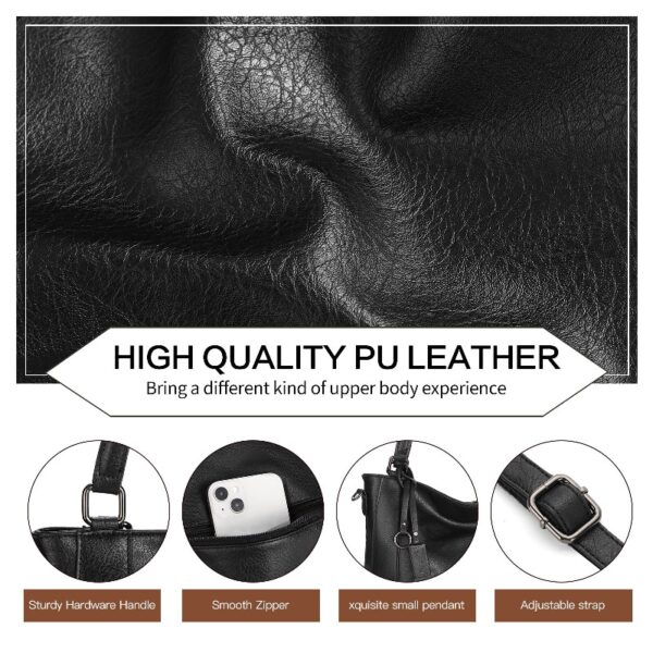 Sendfen Handbags for Women Shoulder Bags Tote Satchel Hobo 4pcs Purse Set
