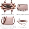 ad22f6957da24846b4dfb32d017882cd Women's 3Pcs Purse Handbag Shoulder Bag Tote Satchel Hobo Bag Briefcase Work Bag for Ladies