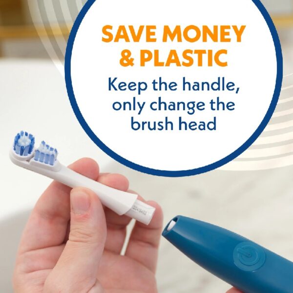 (3 pack) NEW PRO CLEAN Battery Powered Electric Toothbrush for Adults, Soft Bristles,  Blue,  1 Count