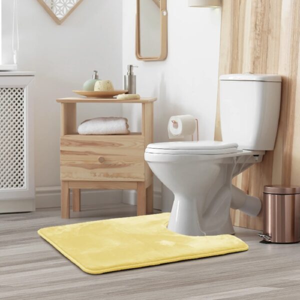 Nestl Set of 3 Absorbent Memory Foam Bath Mat Bathroom Rugs, Gray, Large 20
