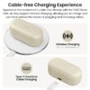T12 in-Ear Wireless Earbuds Bluetooth 5.3 Headphones with 32EQ Mode,Stereo Bass Bluetooth Earbuds with ENC Noise Cancelling Mic,55H Play,IPX8 Waterproof,Wireless Charging for Home,Sports,Travel