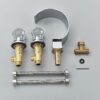 Widespread Bathroom Basin Faucet Crystal Handle Sink Mixer Tap Chrome Finish