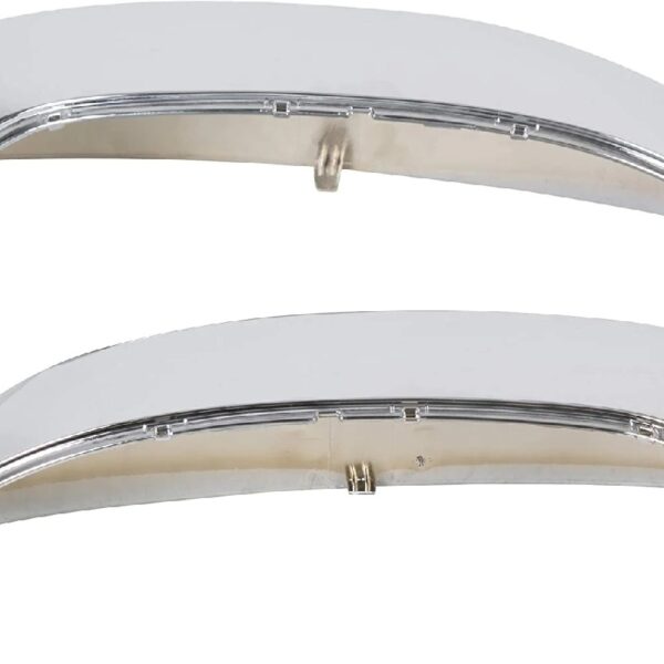 Pair Chrome Side View Upper Mirror Top Half Caps Fit for 2007-2014 Chevy Silverado GMC Sierra Avalanche Tahoe Suburban Left & Right