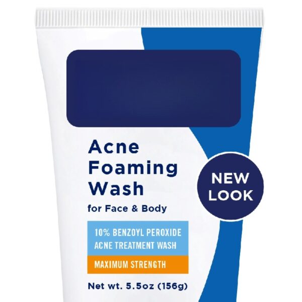 (3 pack) Foaming Acne Wash, 10% Benzoyl Peroxide, Maximum Strength - 5.5 oz