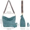 Hobo Bags for Women Crossbody Handbags Guitar Strap Shoulder Bucket Bag Vegan Leather Purse Trendy Boho Tote Purses