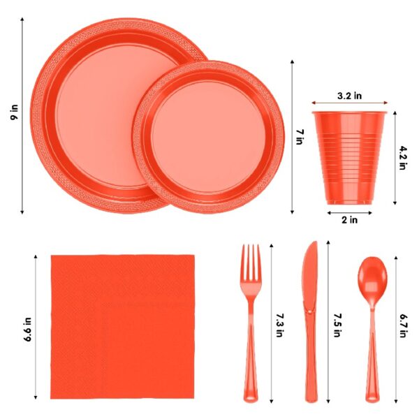Exquisite 350 Piece Easter Plastic Disposable Party Plates & Dinnerware Combo Set