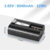 6040mAh 3.65V Rechargeable Ring Camera Replacement Battery Compatible with Ring Video Doorbell 2/3/4/3 Plus/, Spotlight Cam, Stick Up Cam(2 Pack)