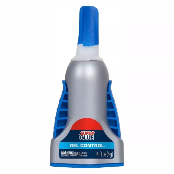 (6 pack) Super Glue Gel Control, Pack of 1, Clear 4 g Bottle