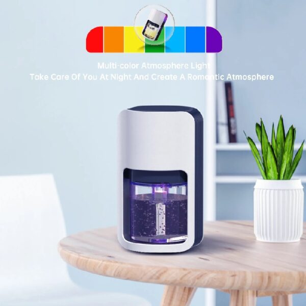 1200ml Ultra Quiet Dehumidifier with Automatic Defrosting for Home, 480 Sq ft