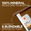 Anthelios Tinted Mineral Fluid Sunscreen for Face SPF 50, 1.7 fl oz