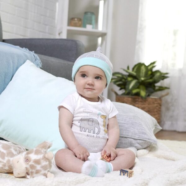Assorted Short Sleeve Onesies Bodysuits, 8pk (Baby Boy or Baby Girl Unisex)