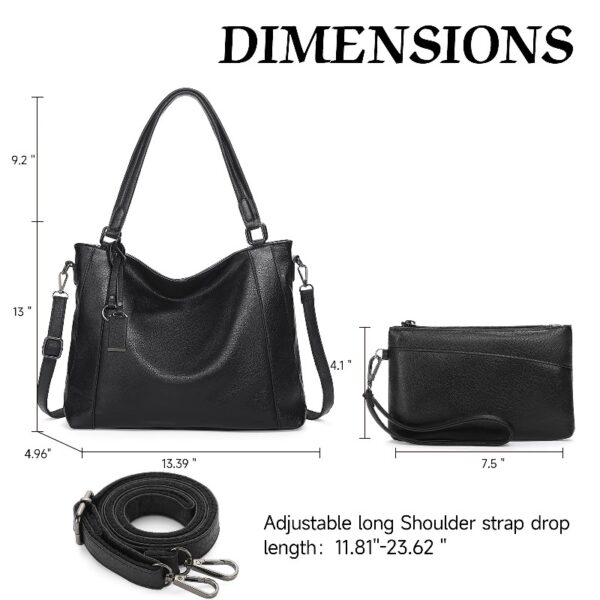 Sendfen Handbags for Women Shoulder Bags Tote Satchel Hobo 4pcs Purse Set
