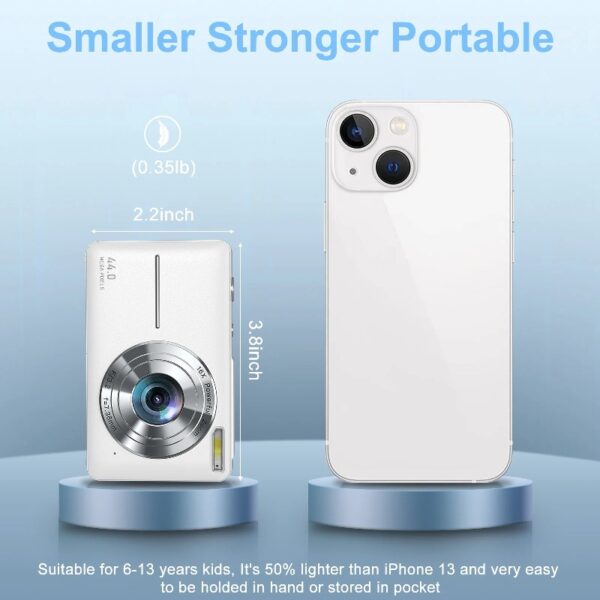 1080P Digital Camera 16X Digital Zoom Compact Point and Shoot Camera Portable Small Camera Starter Camera for Teens Students Boys Girls Seniors(Green)