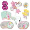 Mayflower Products Magical Unicorn Party Supplies 8 Guests 1st Birthday Balloon Bouquet Decorations