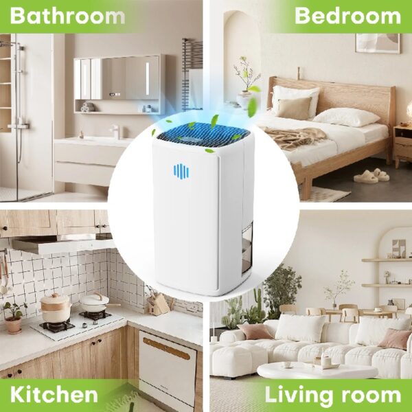 Dehumidifier for Home (280 sq. ft), 37Oz Water tank,Portable and Quiet with Auto Shut Off