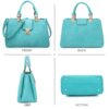 Women Satchel Handbags Top Handle Purse Medium Tote Bag Vegan Leather Shoulder Bag