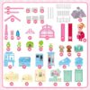 Girls Dollhouse with Slide, Pink, 16.7''