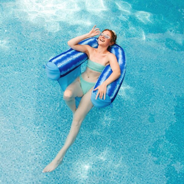 Shaka Sling XL Pool Float, Doubled-Sided Mesh, Quick Draining Fabric, No Inflation Needed, Sweet Shells Berry