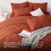Dorm Bedding Twin Comforter Set - 5 Pieces Pintuck Bed in A Bag with Comforters, Sheets, Pillowcases & Shams
