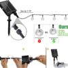 GooingTop 2Pack Outdoor String Lights, Each 37.5Ft 100LED Hanging Patio Lights with 8 Lighting Modes, Auto On/Off for Garden Patio Yard Decor, Warm White