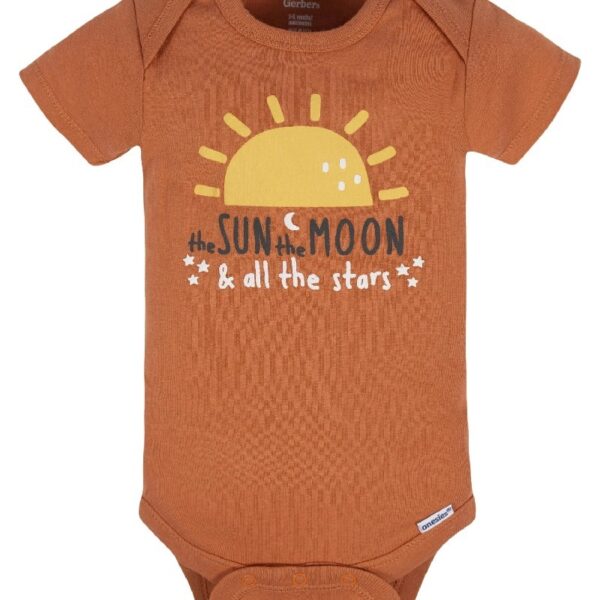 Assorted Short Sleeve Onesies Bodysuits, 8pk (Baby Boy or Baby Girl Unisex)
