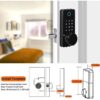 Smart Lock Keyless Entry Fingerprint Home Door,  Touchscreen Keypad with APP Control, Phone, Passcode Bluetooth Door Lock for Hotel Apartment .