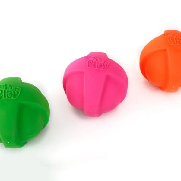 Dura Play Large Ball Dog Toy with Bacon Scent and Squeaker, Latex, 3 Pack