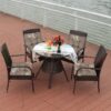 Outdoor Patio Cushion, Rocking Chair Cushion Set, Tufted Pads, Set of Upper and Lower with Ties Pack of 2 (2 Sets) - Back 21