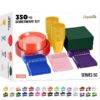 Exquisite 350 Piece Easter Plastic Disposable Party Plates & Dinnerware Combo Set